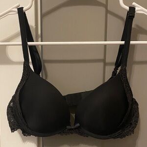 VS Dream Angels Black Lace Push Up Bra 34B